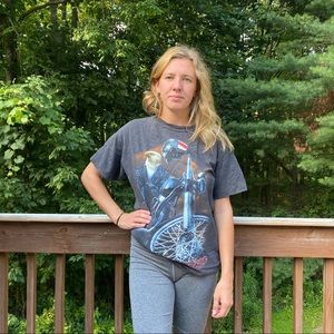 Vintage American Eagle Motorcycle Graphic T-Shirt